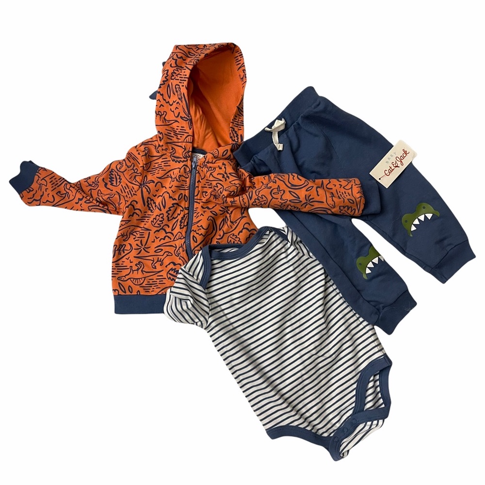 Cat & Jack Sweater Pants Set Dinosor Sz 12Months